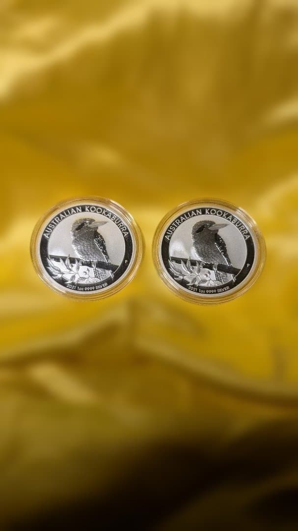 し*ぴ様 オーストラリア・クッカバラ銀貨 2枚セット 2021年　1オンス
