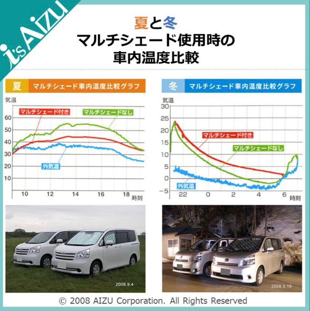 Aizu ハイエース 200系 マルチシェード ブラッキー 一台分