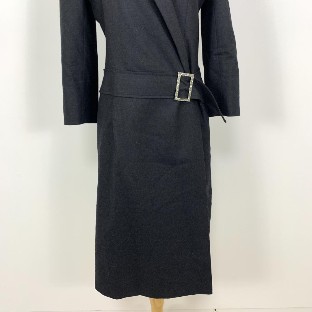 LA7864 フォクシーブティック ウール チェスターコート グレー 42