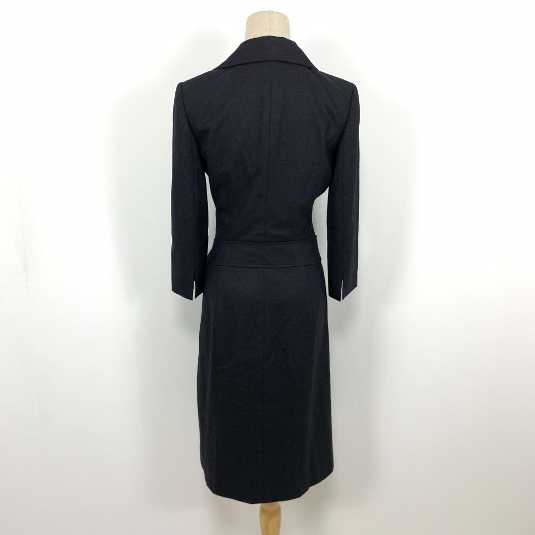 LA7864 フォクシーブティック ウール チェスターコート グレー 42