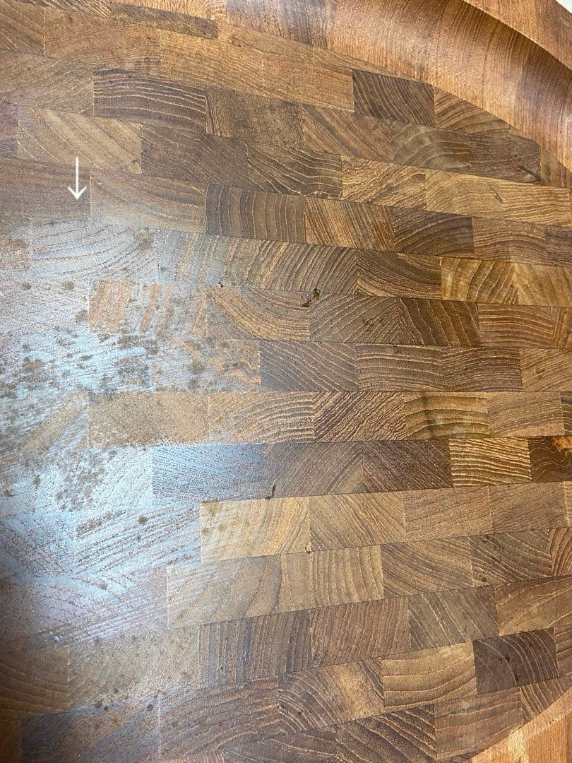 【ビンテージDANSK】シャルキュトリーボード 大 楕円形　チーク寄せ木