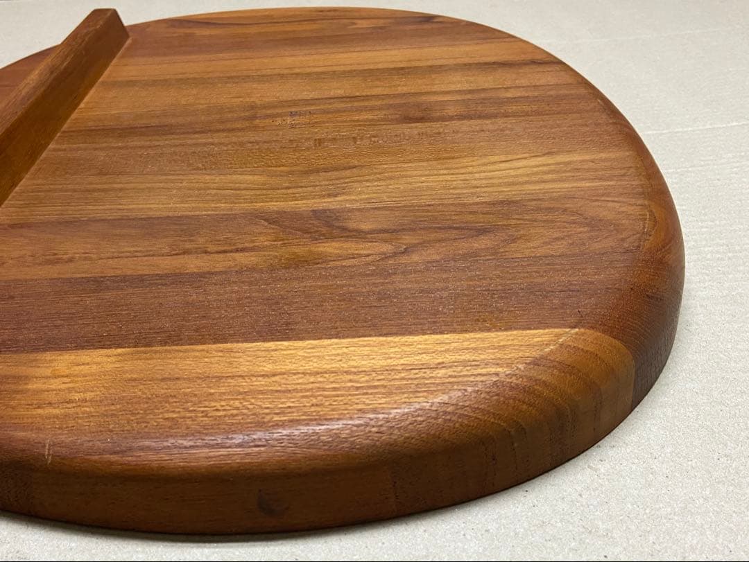 【ビンテージDANSK】シャルキュトリーボード 大 楕円形　チーク寄せ木