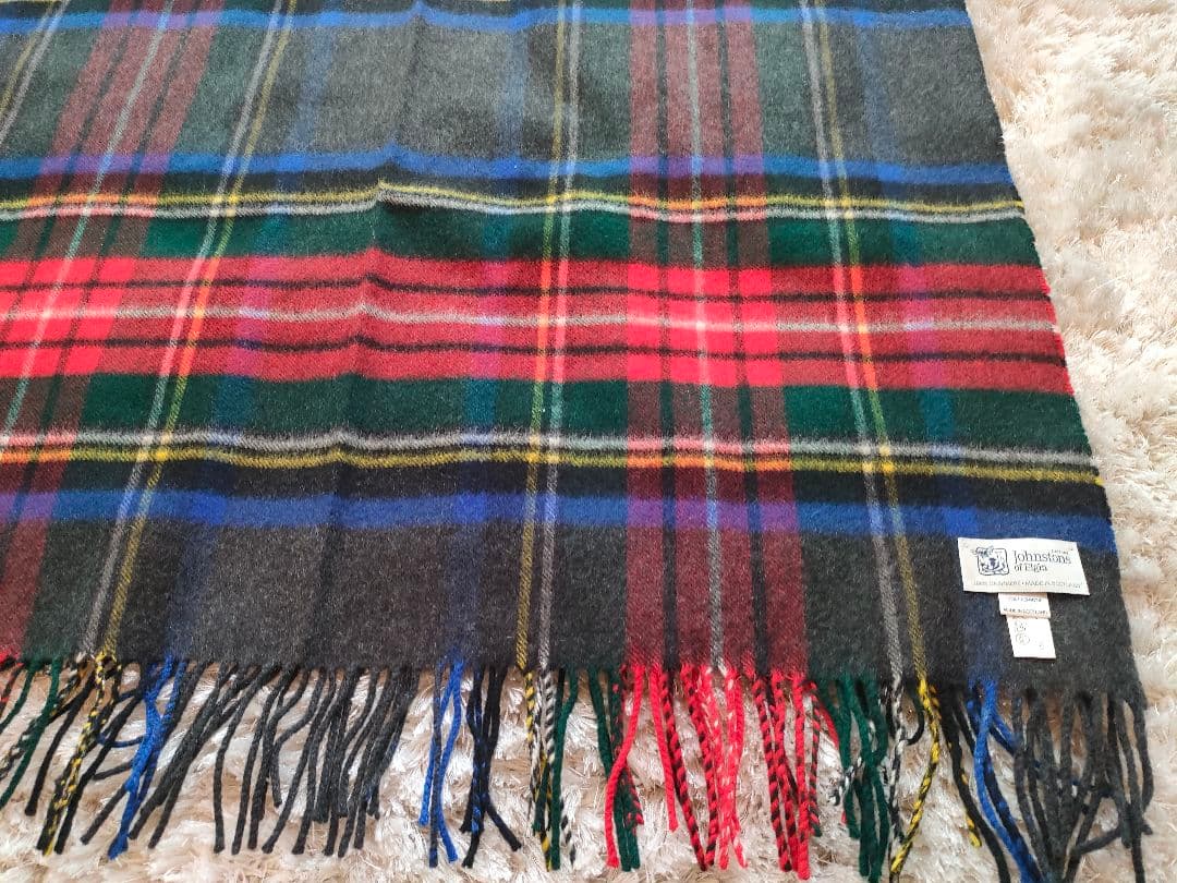 よ*う様 ジョンストンズ　グレー　ストール　大判　美品