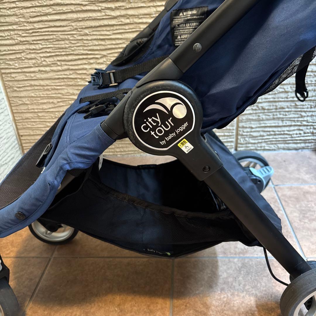 【値下げ】Baby Jogger 折りたたみ　ベビーカー　ネイビー