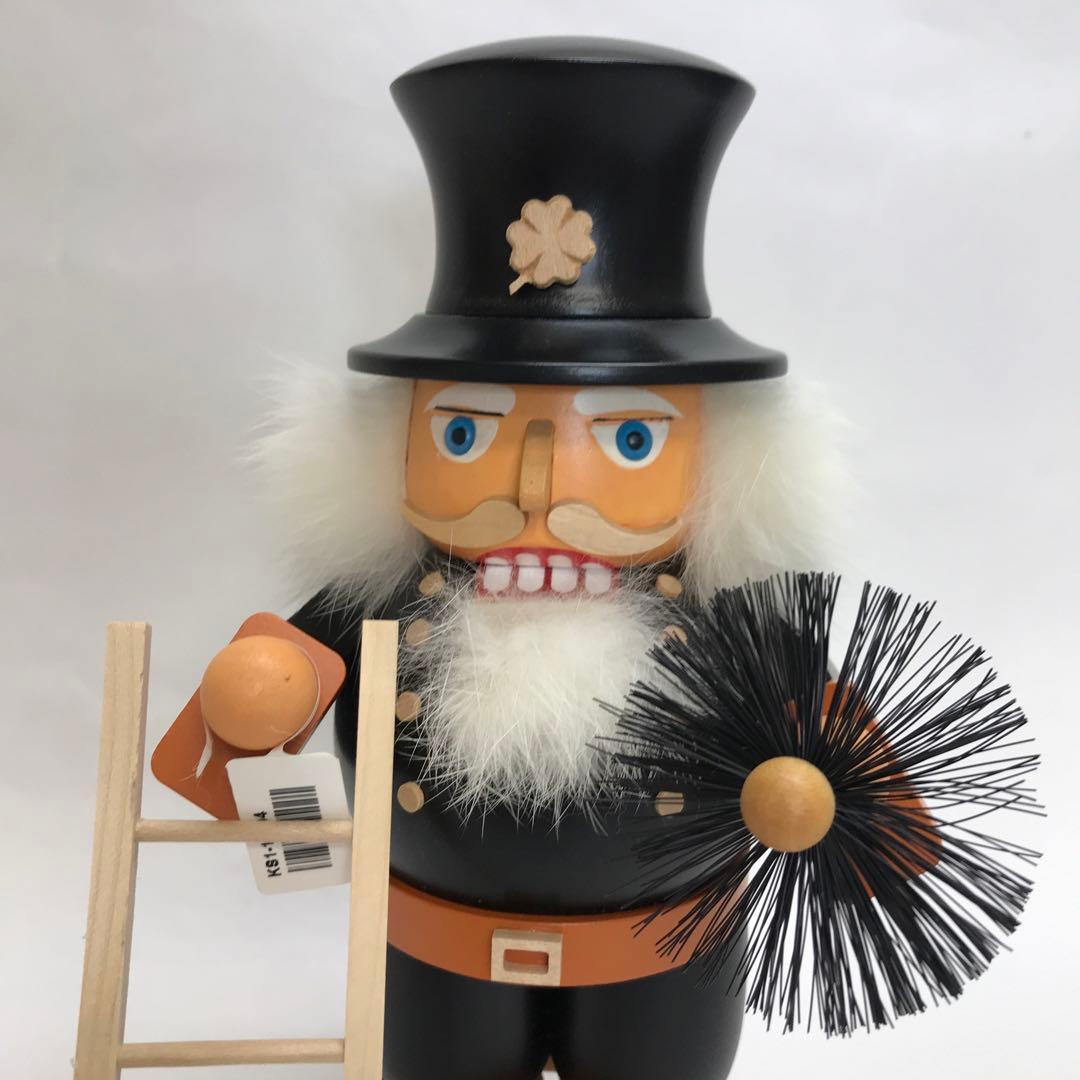 木製 くるみ割り人形 約23cm ドイツ製 ミュラー社 煙突掃除
