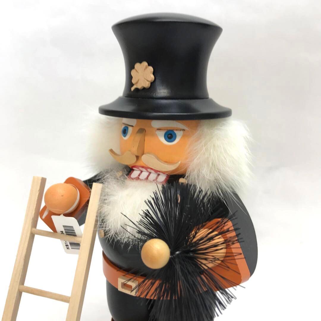 木製 くるみ割り人形 約23cm ドイツ製 ミュラー社 煙突掃除