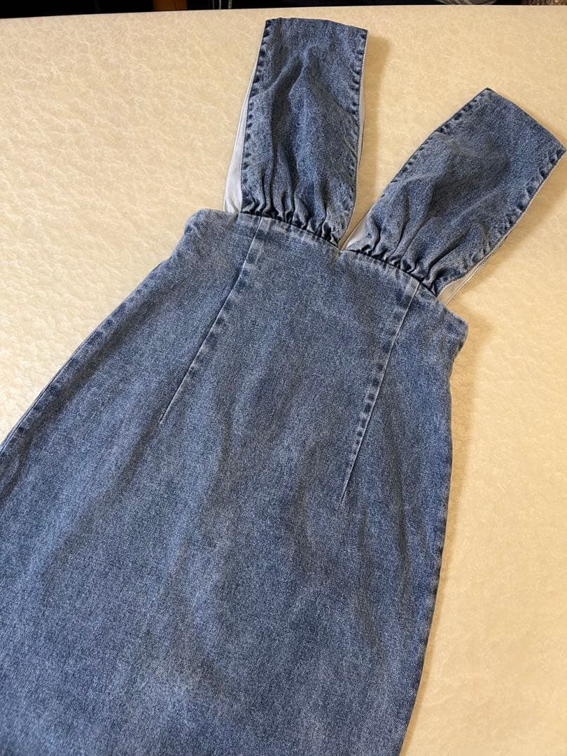 美品★ DENIM Vジャンスカ