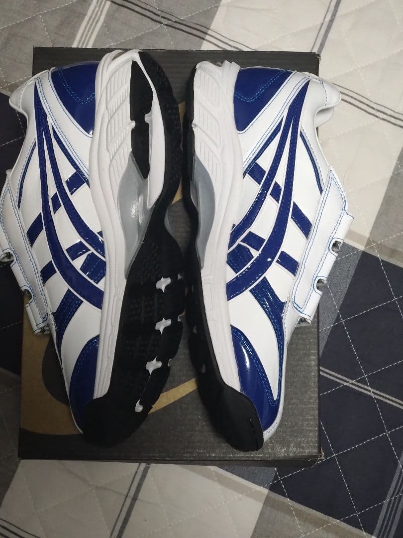 asics ゴールドステージ トレーニングシューズ ホワイト/ブルー