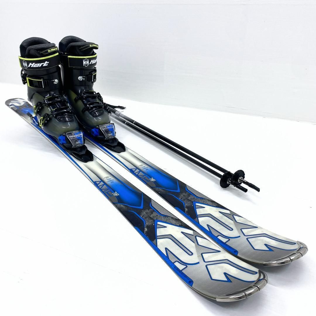 K2 AMP 76 Ti メンズ スキー セット 163cm 27-27.5 板