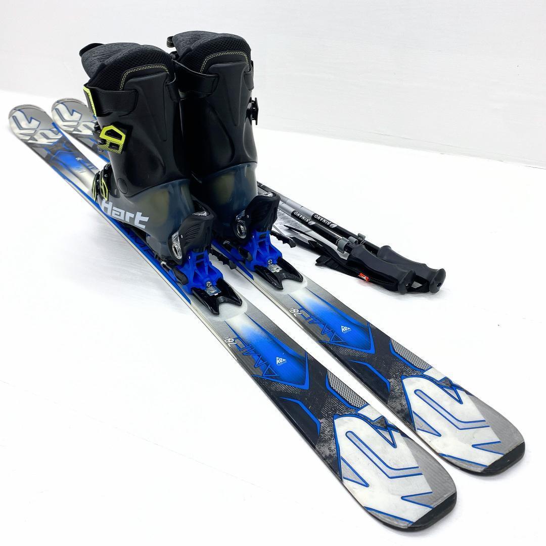 K2 AMP 76 Ti メンズ スキー セット 163cm 27-27.5 板