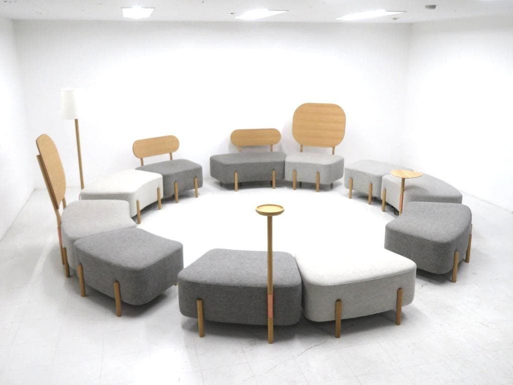 展示品　カリモク　ドラドラ　北欧　オーク材　ソファ オットマン　ラウンジチェア