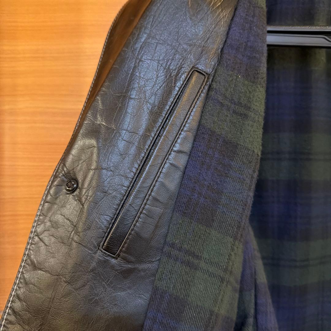 羊革　ラムレザー　チェスターコート