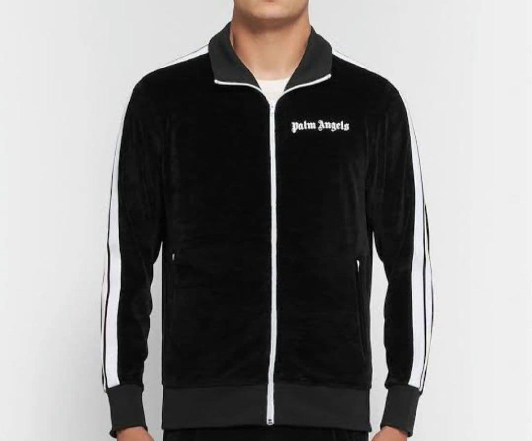 Palm Angels ベルベットジャケット 黒