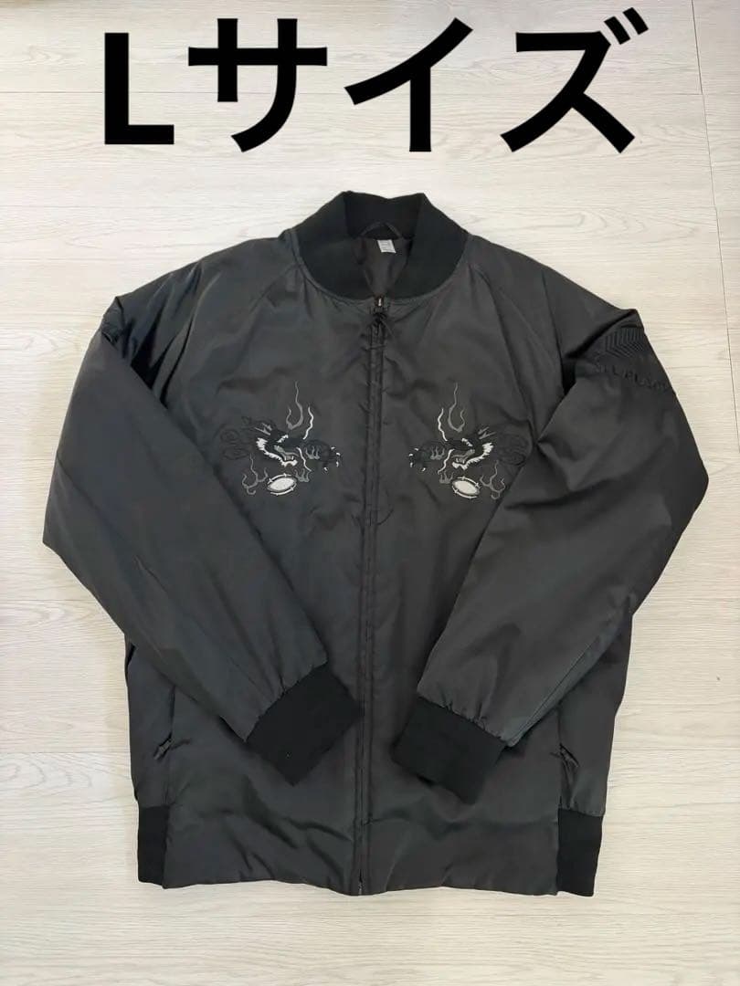 アディダス　スカジャン　オールブラックス　コラボ　Lサイズ