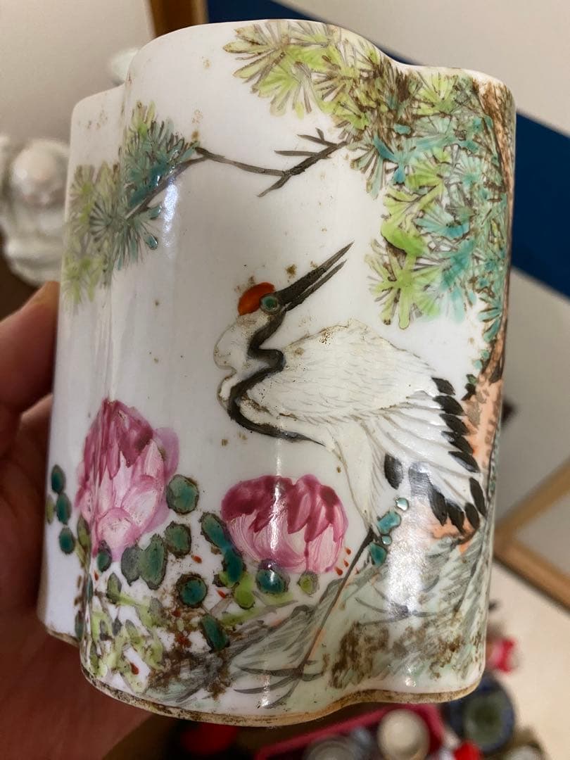 中国美術 筆筒 文房 唐物 骨董 名家