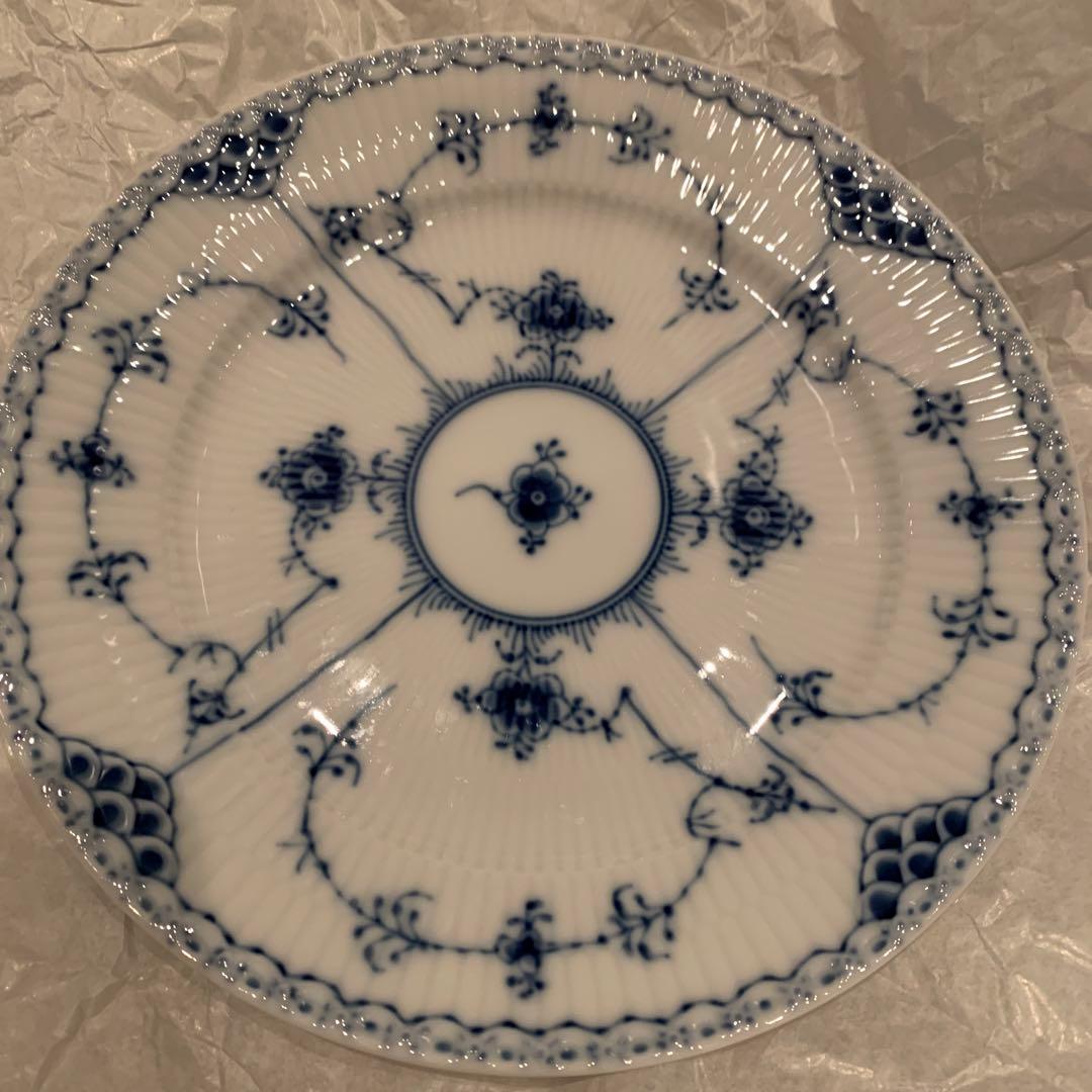 ロイヤルコペンハーゲン　ブルーフルーテッドハーフレース　プレート620 2枚