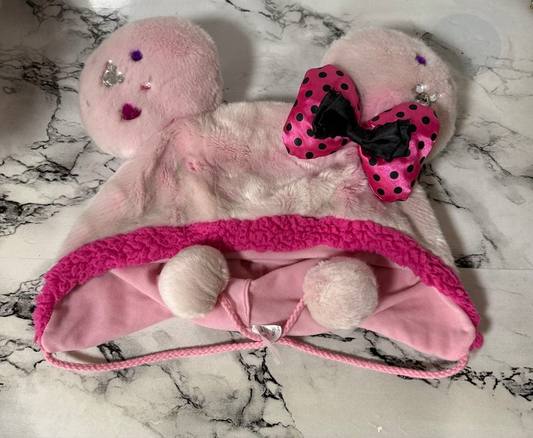 ♡*様 ディズニーボア ファンキャップ ミニー ピンク