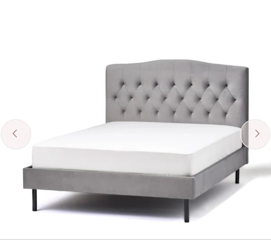 2/20で処分✨️ほぼ新品Francfranc セミダブル ベッドフレーム グレー