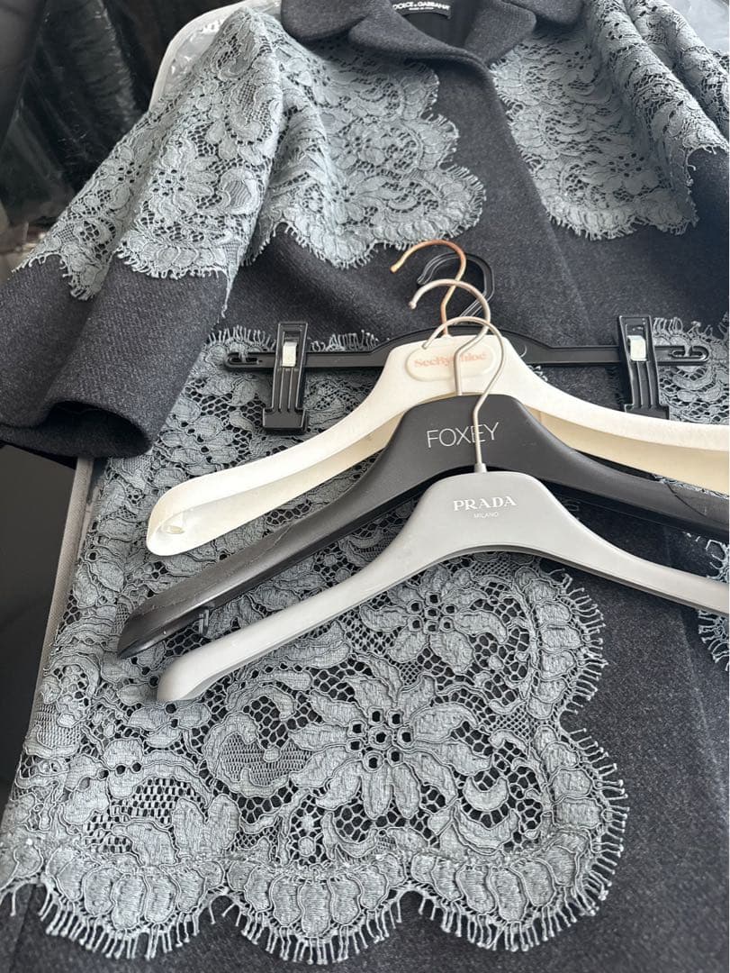 ドルチェ&ガッバーナ DOLCE&GABBANA レース装飾　コート