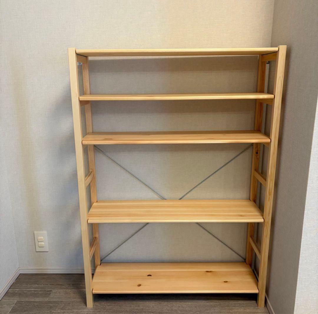 週末限定‼️大阪・直接引き渡し　無印　パイン材ユニットシェルフ
