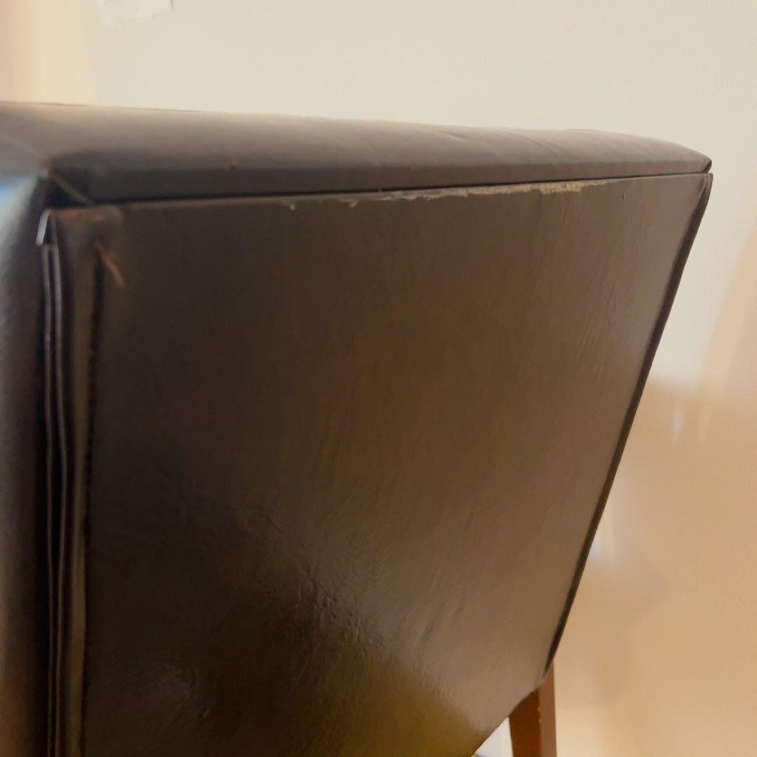 1人掛けソファ　片肘　ミルキーコーク