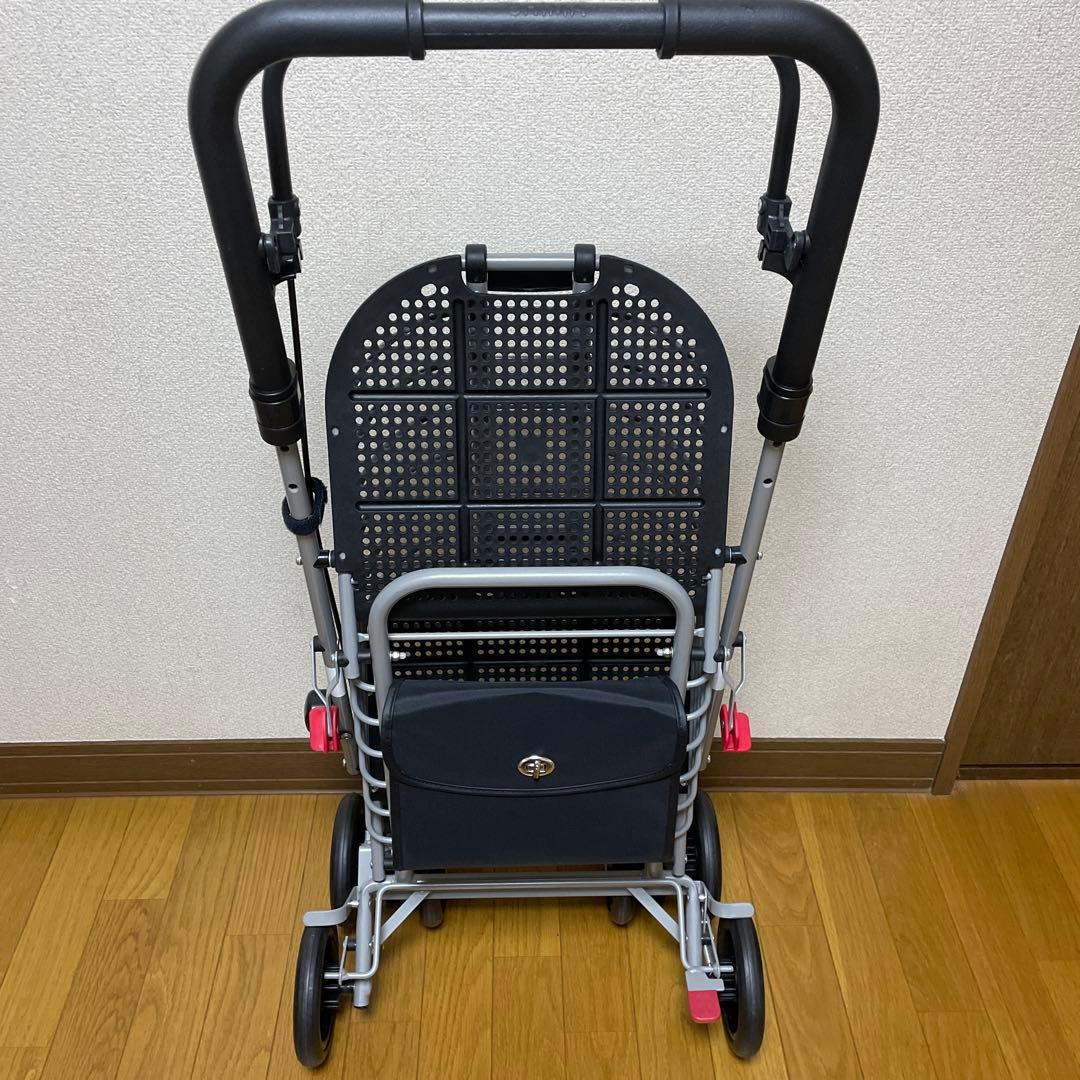 【美品】島製作所 シルバーカー ハーモニーAL 別売保冷バッグ付き