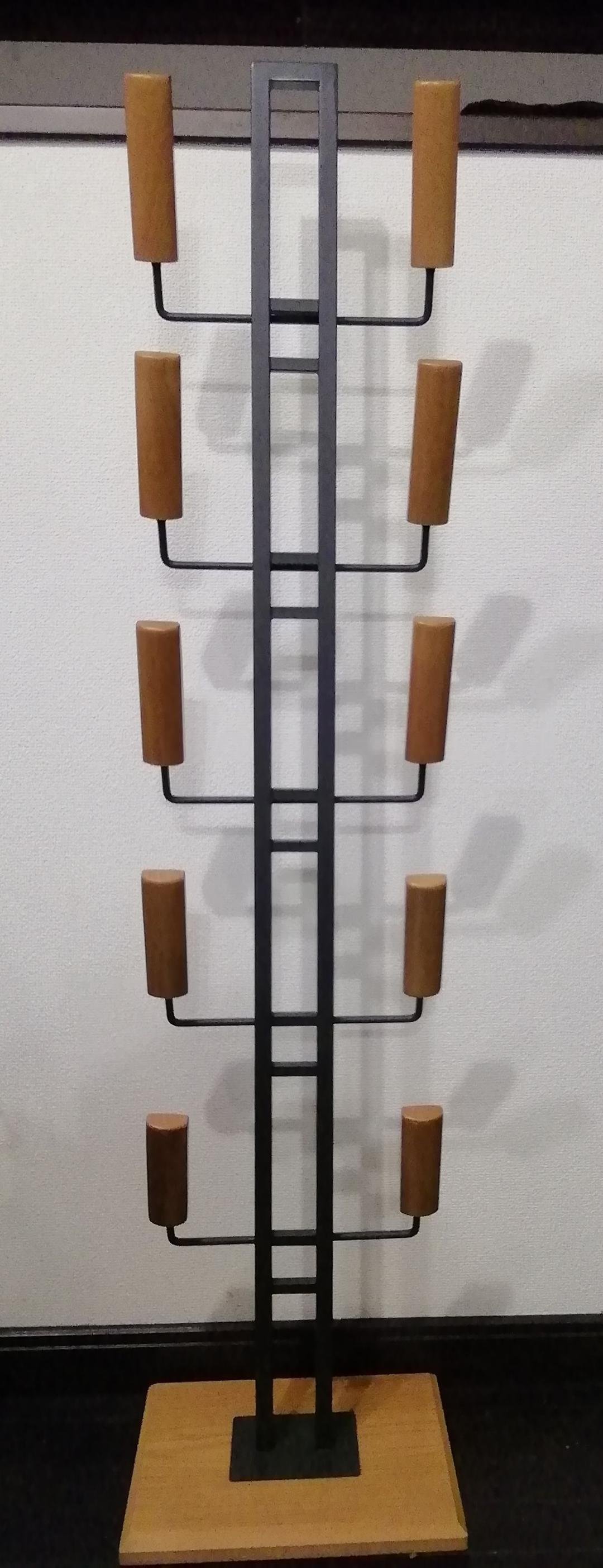 スリッパラック　　スリッパ立て　　木製　アイアン