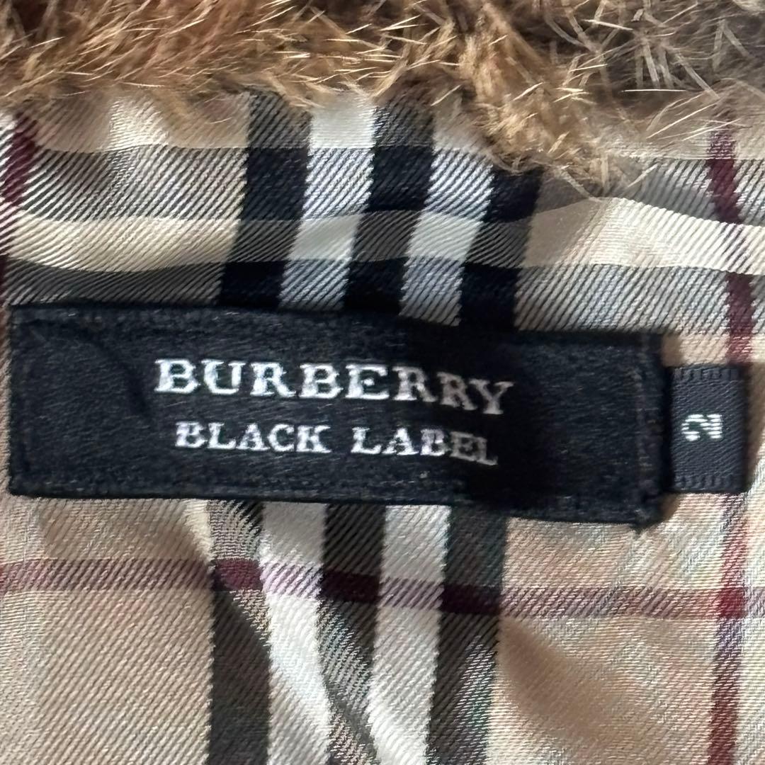 BURBERRY バーバリーブラックレーベル ニット ファー ノバチェック