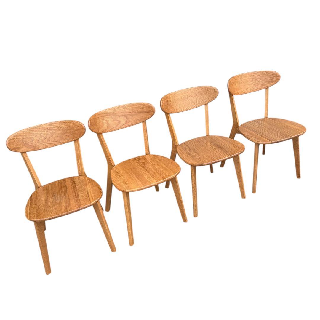 Re:CENO リセノ 大川家具  リバー 椅子4脚セット