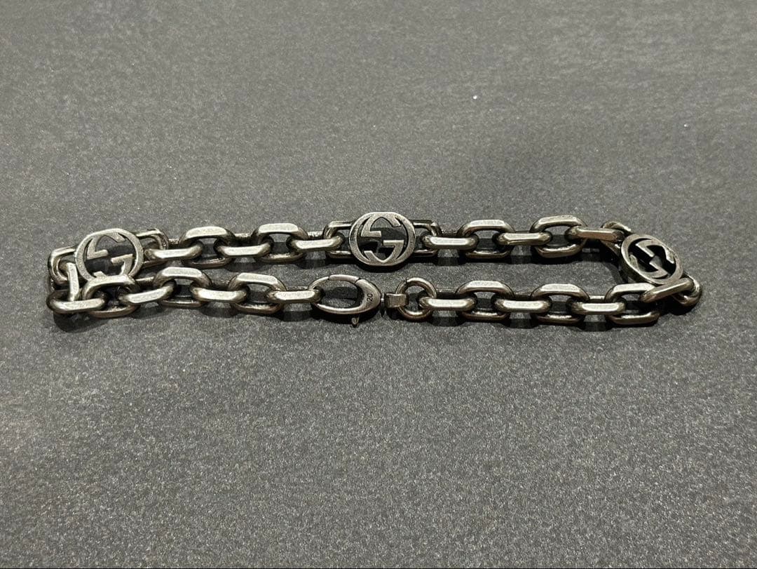 GUCCI グッチ インターロッキング チェーン ブレスレット