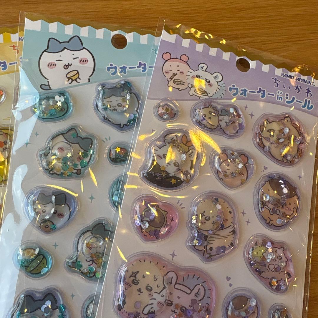 新品未開封☆ちいかわ☆ウォーターinシール☆4種セット☆ハチワレ☆うさぎ