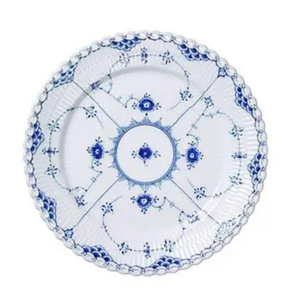 ロイヤルコペンハーゲン ブルーフルーテッド フルレース 27cm ディナー皿
