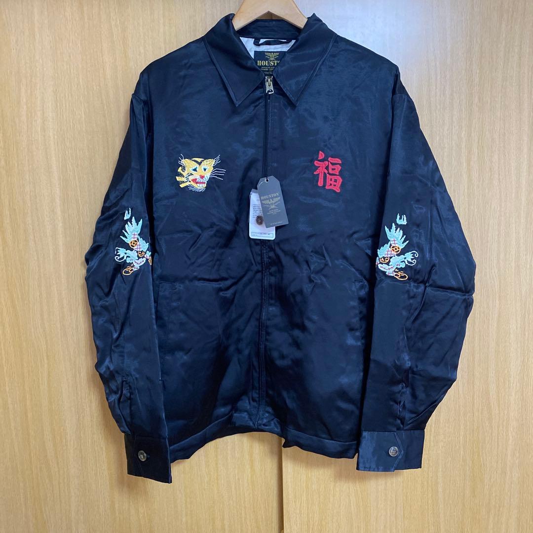 ぼ*ん様 ヒューストン サテンベトジャン(検スカジャン 東洋 ロカビリー クリー