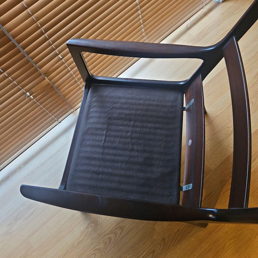 オーレヴァンシャー シングルハイバックチェア ローズウッド材 北欧ビンテージ