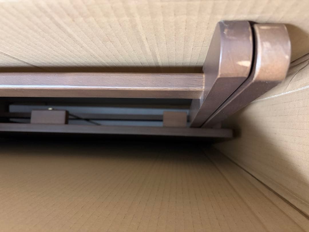 折りたたみ式デスク＆椅子２脚 TS-3404 ブラウン