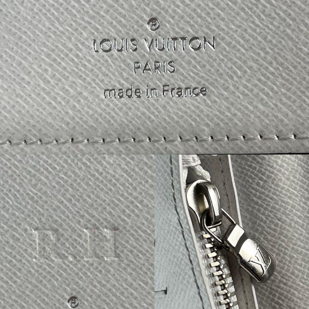 【美品】ルイヴィトン タイガラマ ポルトフォイユ ブラザ ホワイト 長財布