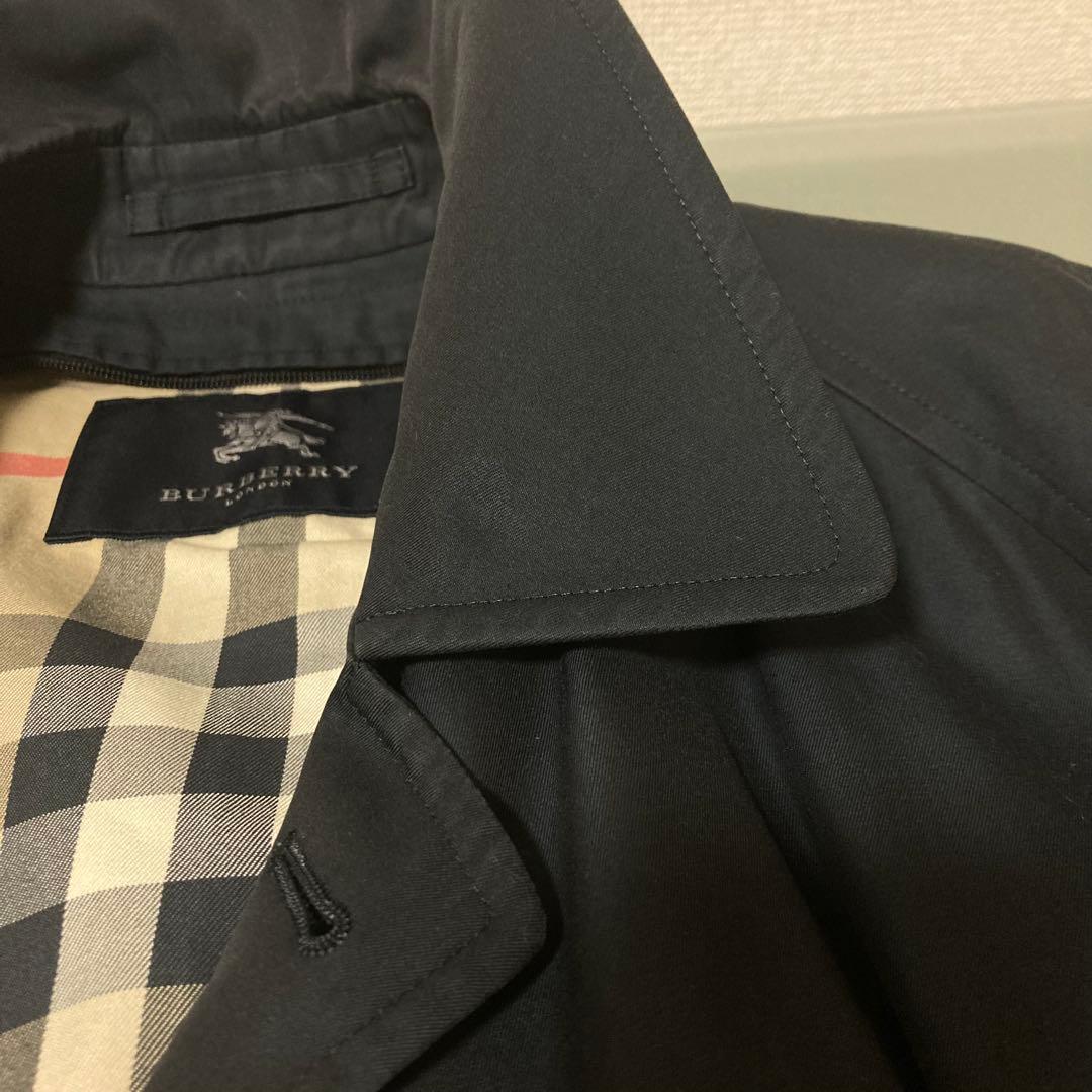 バーバリー Burberry ネイビー 紺 コート ライナー付き メンズ