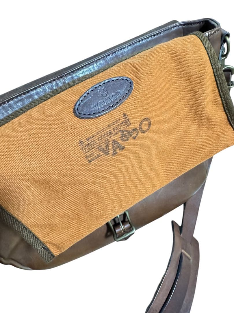 VASCO U.S.MAIL ブラウンレザー ポストマン メールバッグ