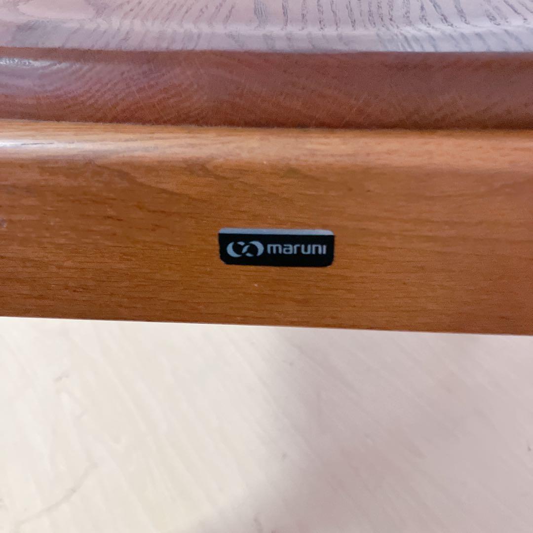 maruni マルニ　木製　ダイニングチェア ラタン 籐 旧ロゴ 木製椅子