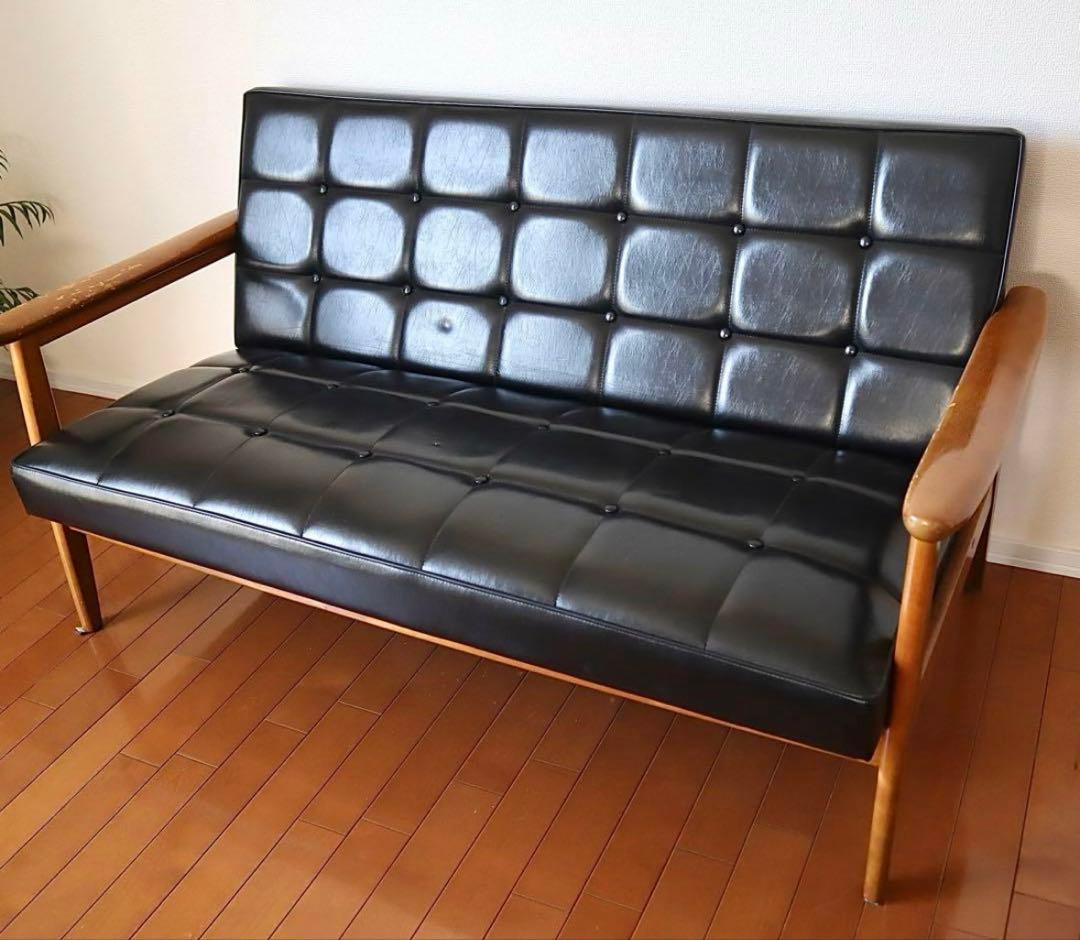 カリモクのKチェア 2シーター スタンダードブラック