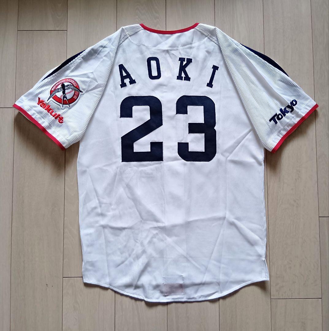 【当時物】ヤクルト　スワローズ　青木 ビームス　ユニフォーム　デサント　フリー