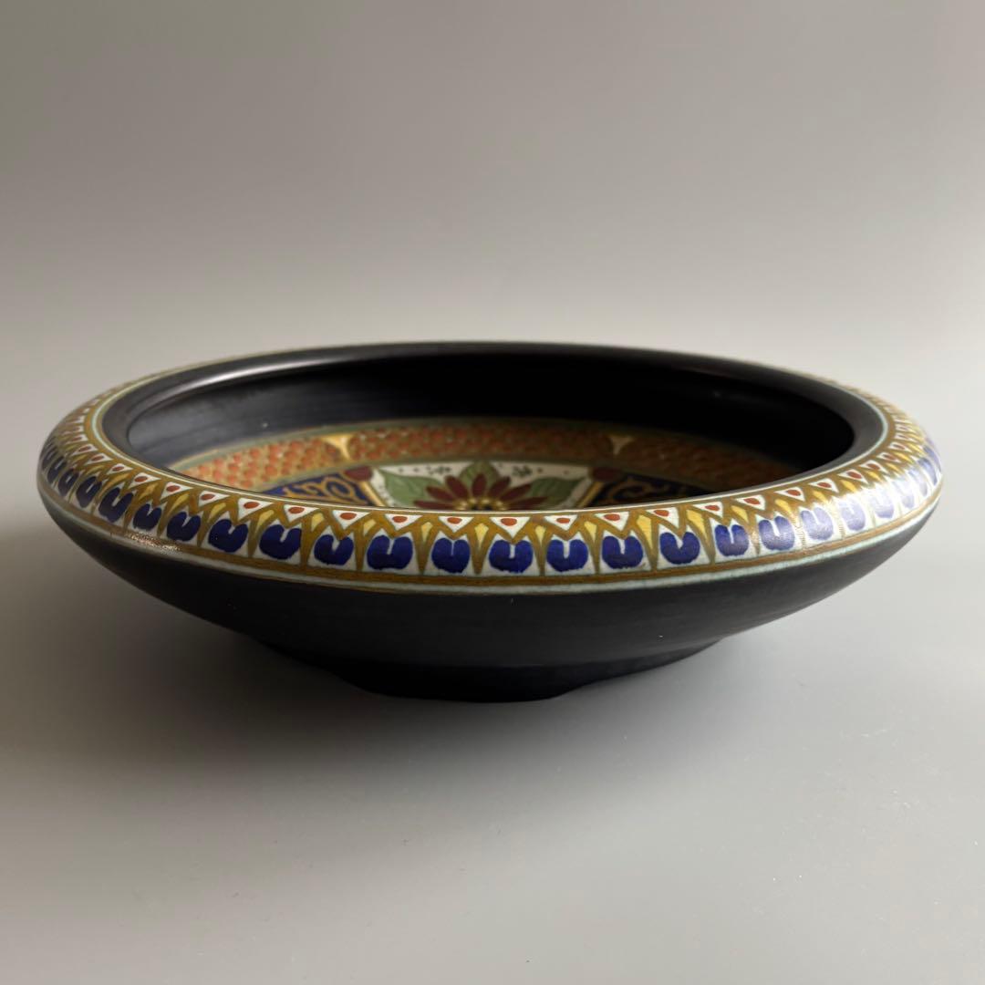 オランダ製アンティーク　1844年　装飾美術陶器　大鉢　【稀少品・美術品】