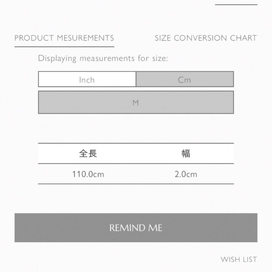 AURALEE LEATHER SLIDE BELT ベルト