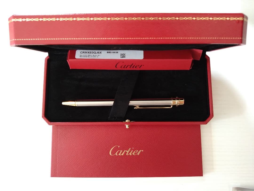 新品◆カルティエ ボールペン Cartier 予備芯 CRMXE0QJ6X付属