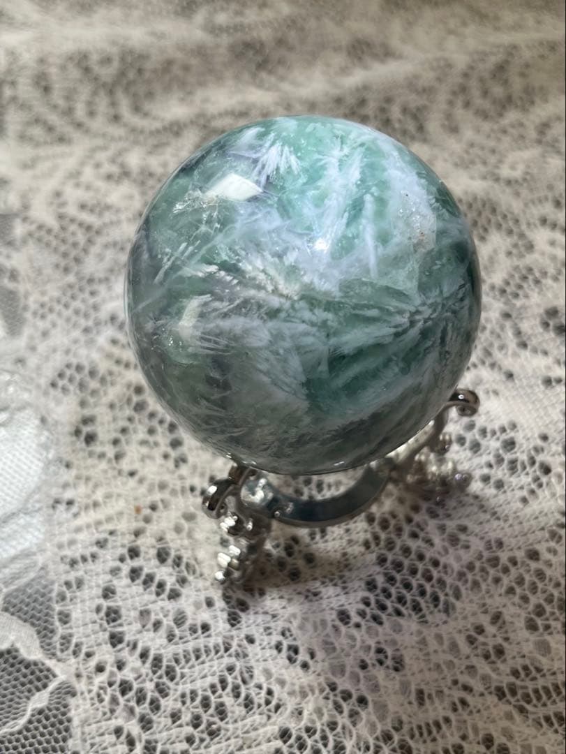 フェザーブルーフローライト　スフィア