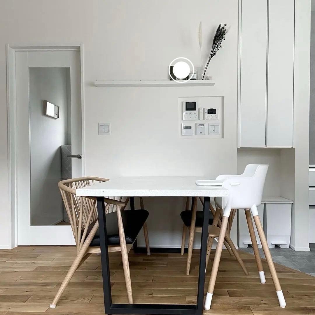 【週末限定値下】テラゾー　アイアン　ダイニングテーブル　机　石