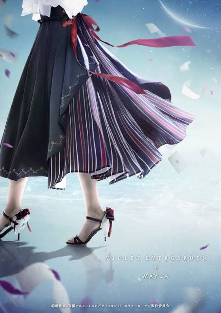 ヴァイオレットエヴァーガーデン×MAYLA アイコニックスカート Akora