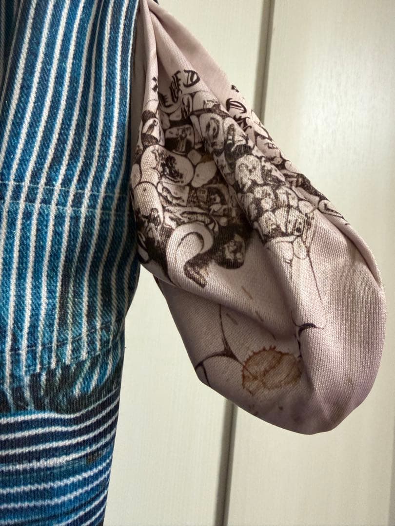 TALKING ABOUT THE ABSTRACTION デニム転写パンツ