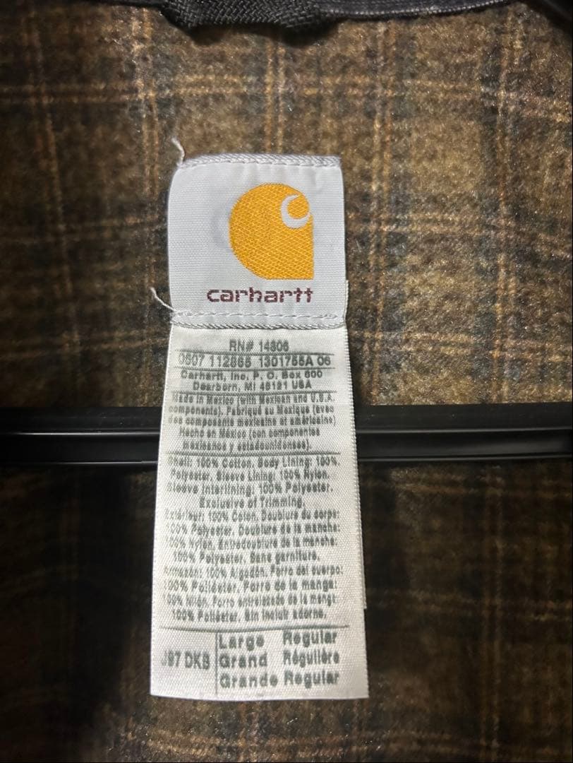 L Carhartt デトロイトジャケット J97 DKB ダークブラウン