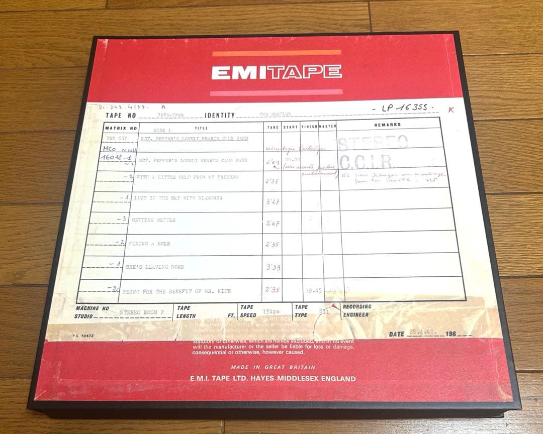 【ザ・ビートルズ 】サージェント・ペパーズ・ロンリー・ハーツ・クラブ・バンド